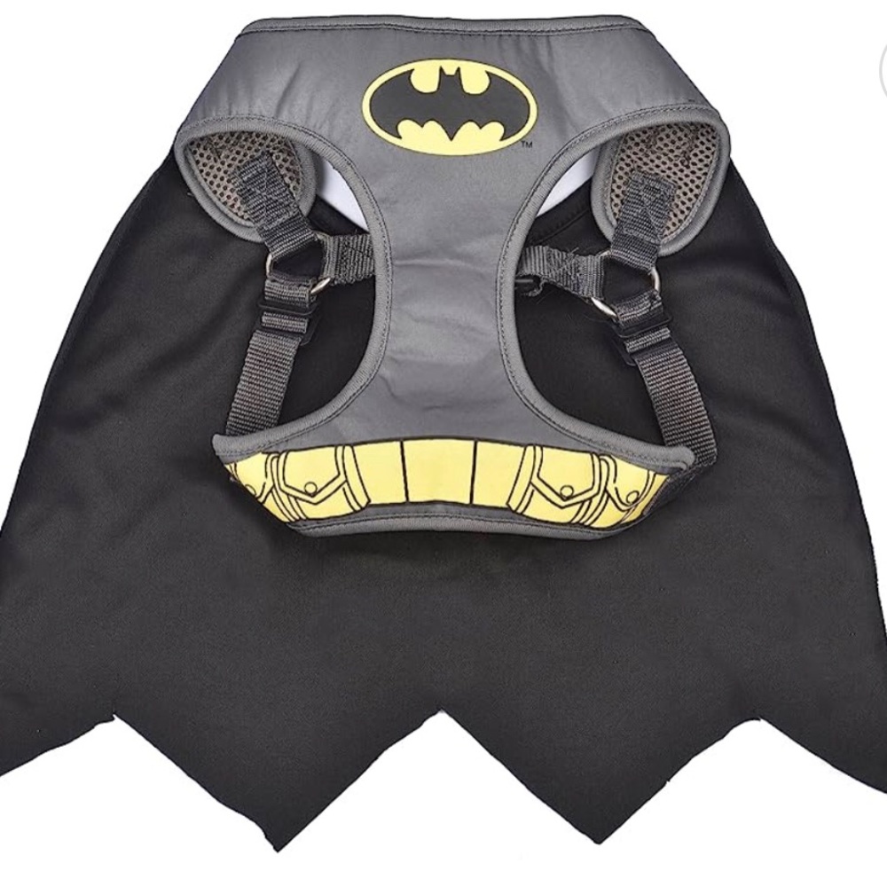 DC comics Batman dog harness with cape